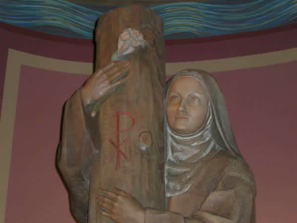 S. Teresa. Statua. Particolare